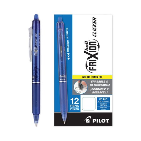 Pilot Pen, Erasable Ink, Blue, PK12 31451